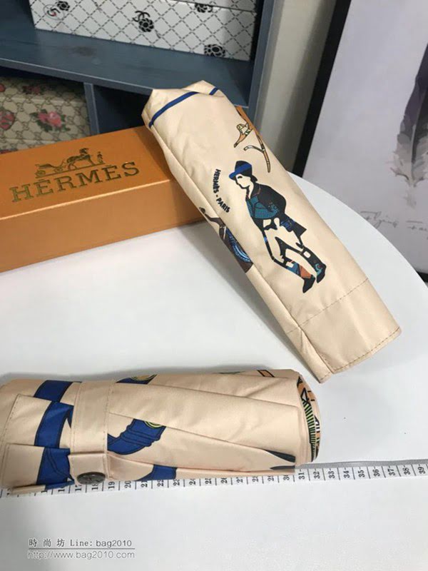 HERMES愛馬仕 年度最新 火爆單品 極品 H家自動傘 防曬隔熱 防紫外線  zm1055
